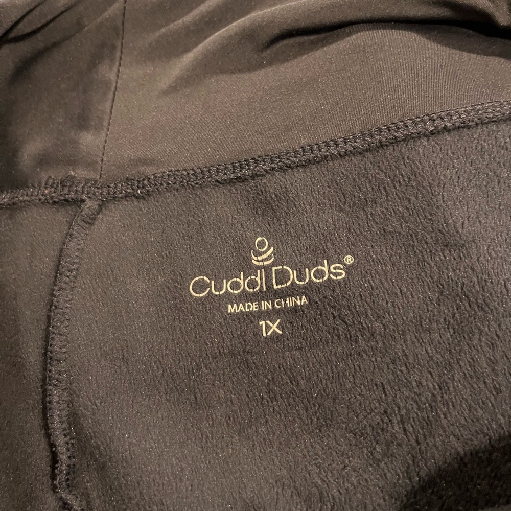 Cuddl Duds Navy Blue Leggings - Picture 3 of 3